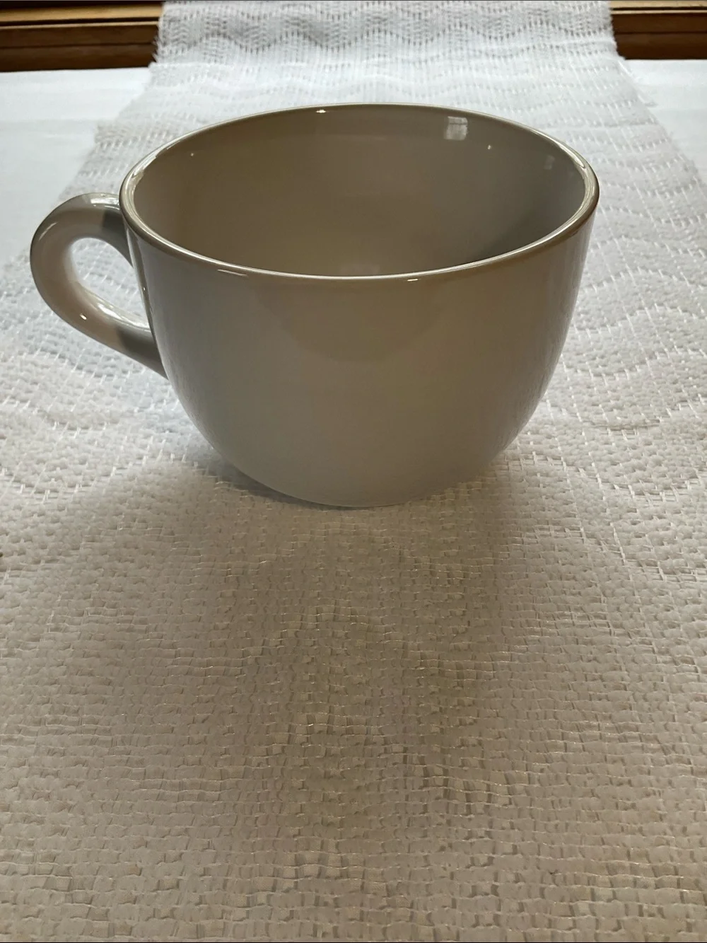 Large White Ceramic Coffee Mug